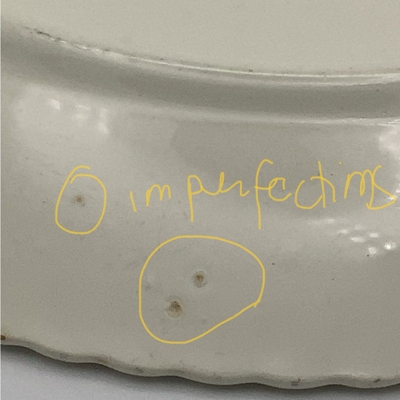 Southern Potteries Blue Ridge Hand Painted 12” Round Platter - Picture 10 of 14